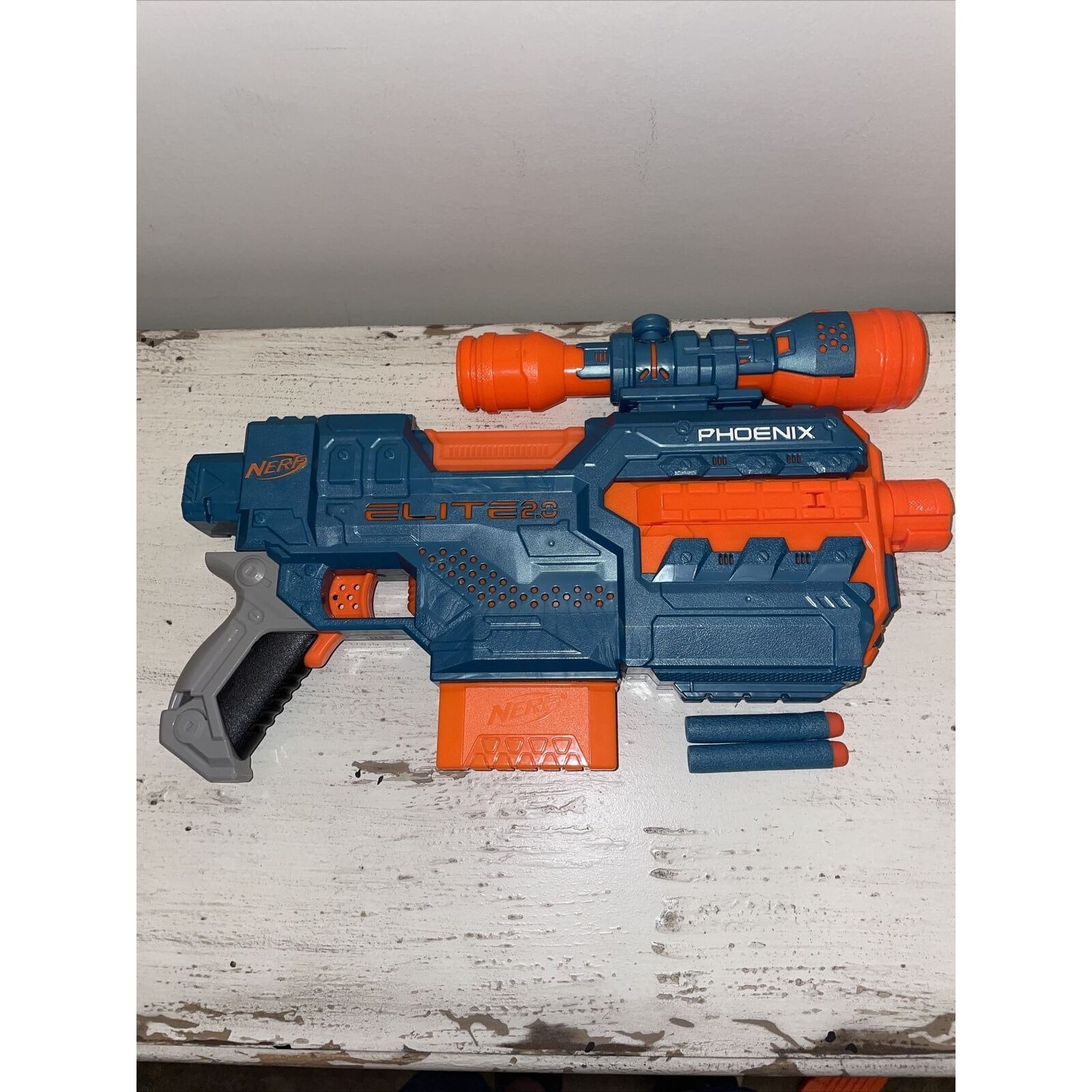 Nerf LongStrike CS-6 Sniper Rifle. With Barrel, Extended Mags And RARE  Sight