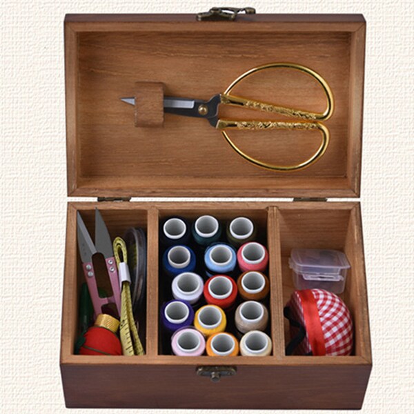 Wood Sewing Box Etsy