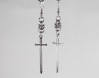 sword earrings