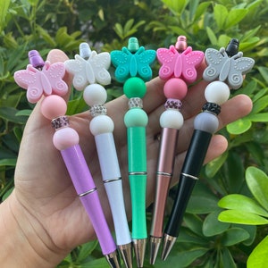 Butterfly Pen, Silicone Bead Pen, Beaded Pen, Cute Pen, Nurse Pen, Fun –  Julia Grace Designs