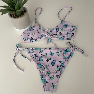 Blue Butterflies Bikini!!