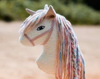 Stick companion unicorn "Klee" hobby horse
