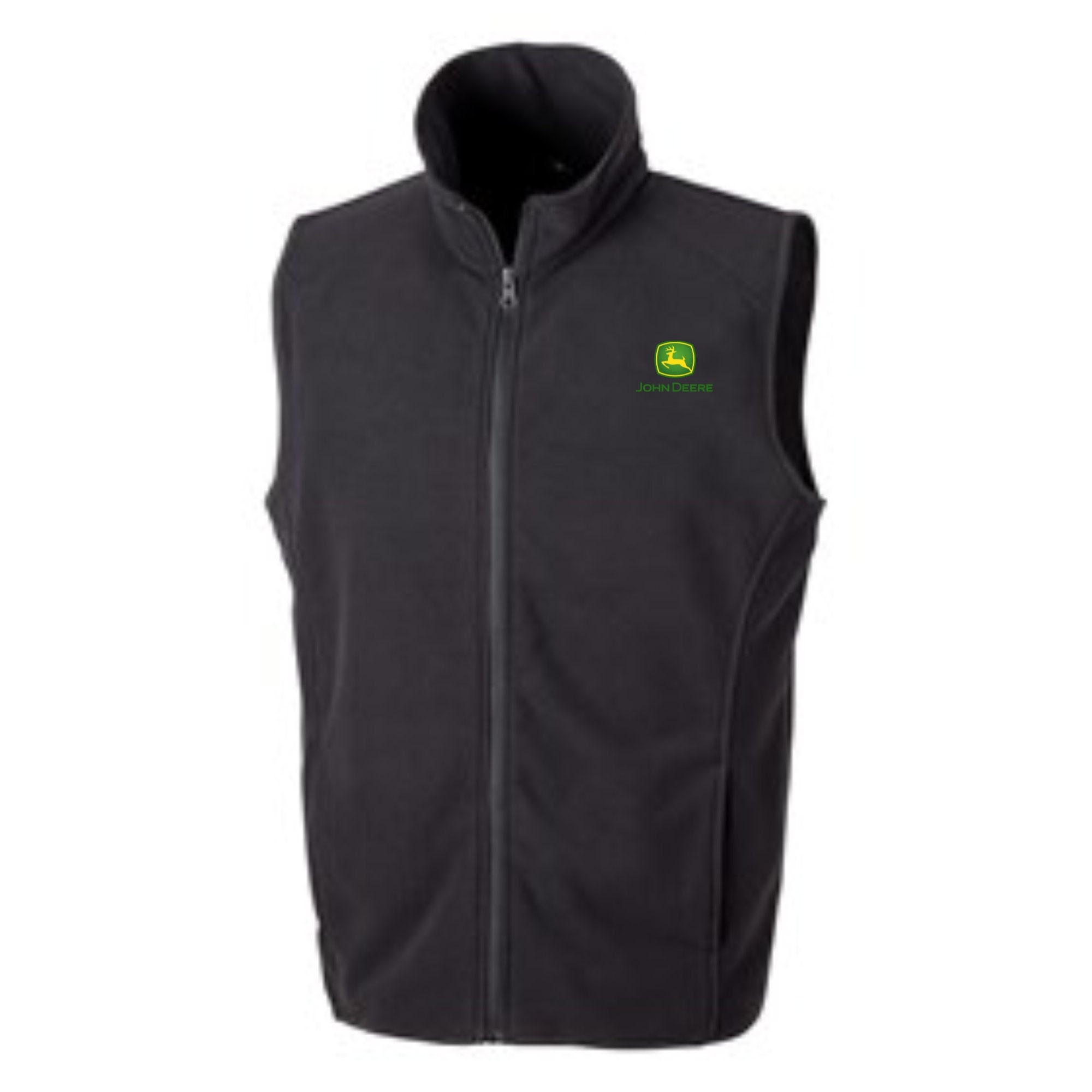 John Deere Embroidered Logo Personalised Microfleece Gilet Etsy UK