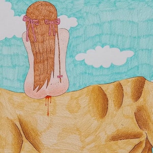 Arte, disegno, disegni su carta, pastelli su carta, colori pastello, corpo femminile, arte contemporanea, arte femminista