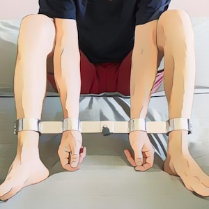 Hand-leg pillory incl. wall bracket for maximum submission