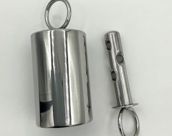 Cylinder ice lock for self-bondage