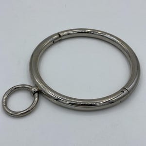 Stainless steel collar with ring  Diameter: O - 12cm