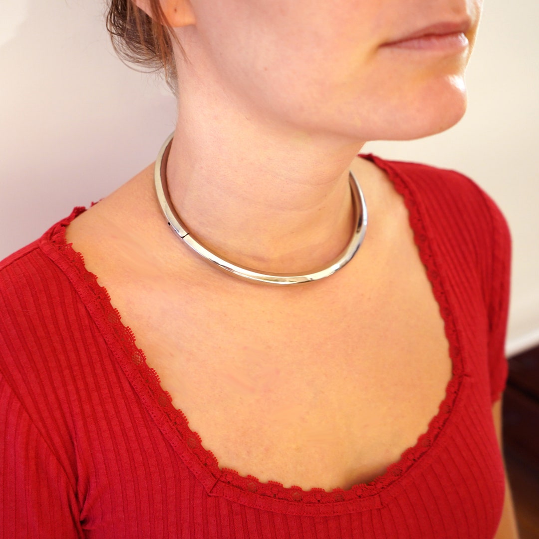 Eternity Collar Hexagon Slave Collar Etsy