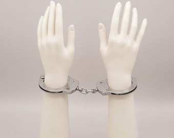 High quality police handcuffs with chain