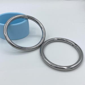 Zilveren handboeien Ø 7,6 cm x 6,7 cm