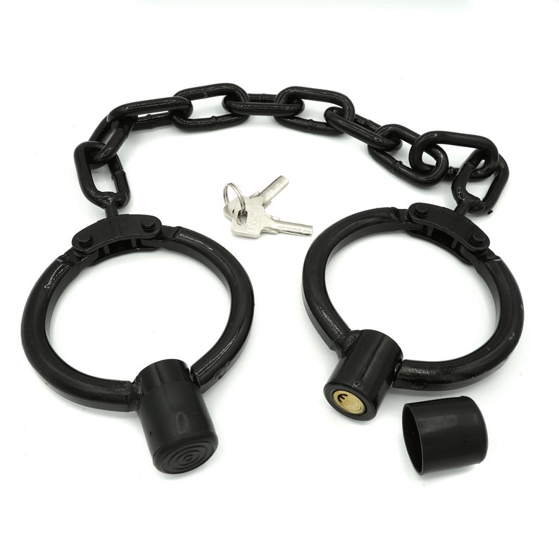 Very Heavy Leg Irons With Large Chain in Black Etsy
