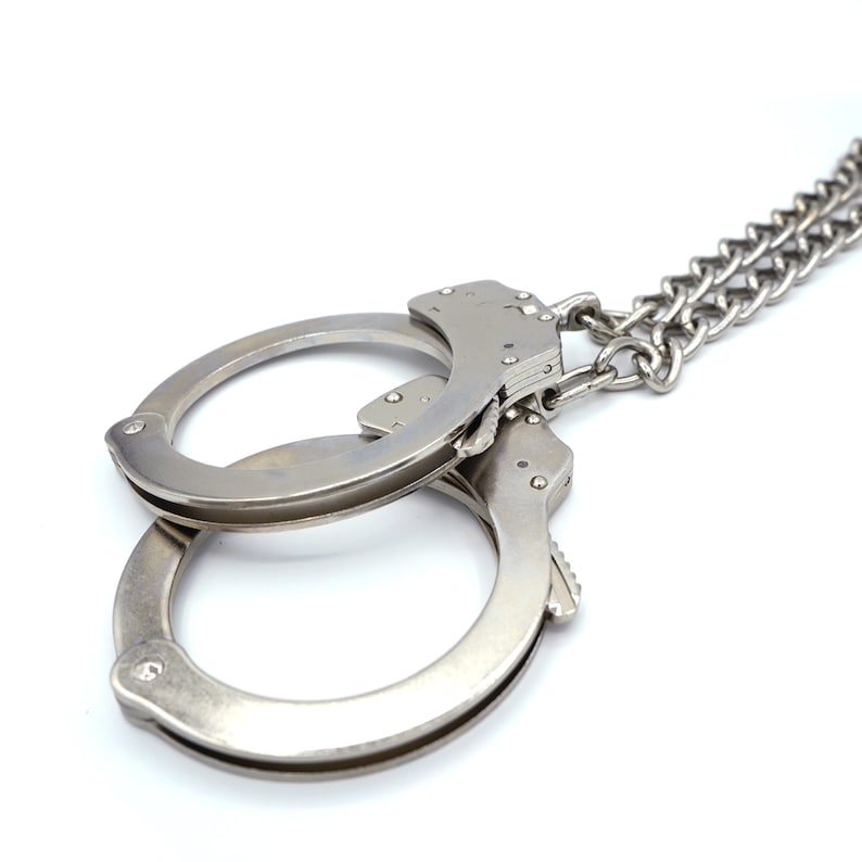 Police Steel Ankle Cuffs With Chain - Etsy UK