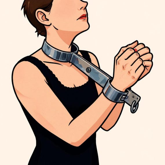 Metal Bondage Stainless Steel Massive Shrew's Fiddle for Neck and