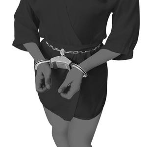 MakeItRigid Lock box Angled handcuffs with connector