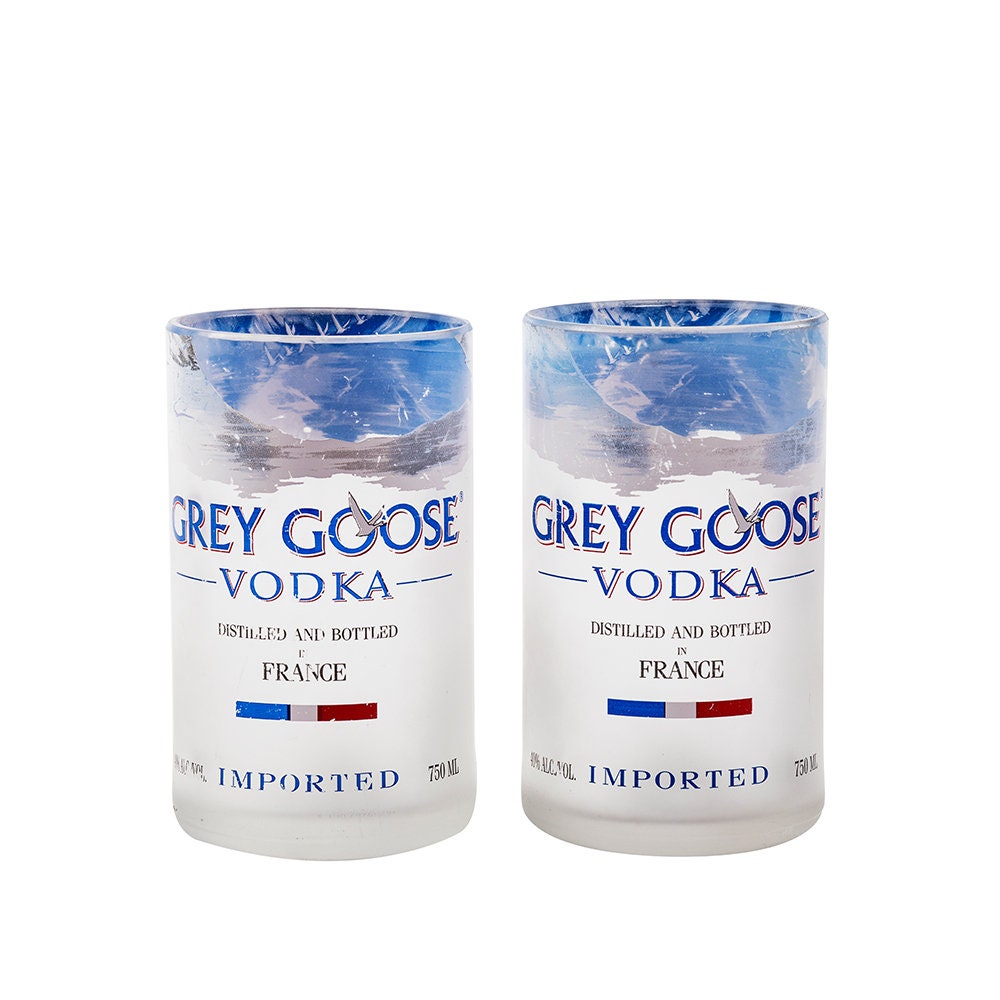 Upcycled Grey Goose Vodka Glass| Grey Goose Glass |Eco-Friendly Gift Under 20 Pound| Vodka Gift| Christmas Gifts| Gift For Him| Gift For Her