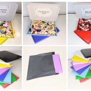 Dulces Pick n Mix Hamper Box Cumpleaños Género Revelar Niño Niña Ocasión Especial Fiesta de Regalo Varios Pesos Jelly Fizzy Chocolate MENSAJE GRATIS