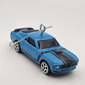 Custom Hotwheels 1970 Ford Boss Mustang Christmas ornament