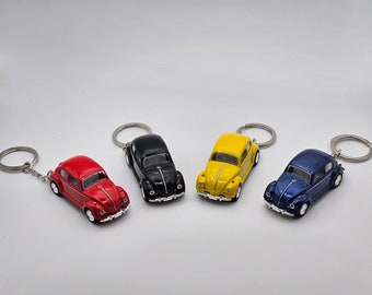 1967 Volkswagen Beetle Diecast Keychain, Four Colors to Choose From