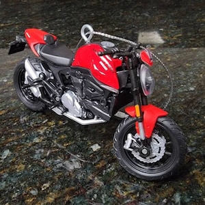 Custom Ducati Monster Plus Christmas ornament