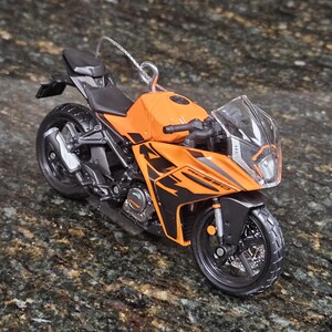 Custom KTM RC 390 Motorcycle Christmas ornament