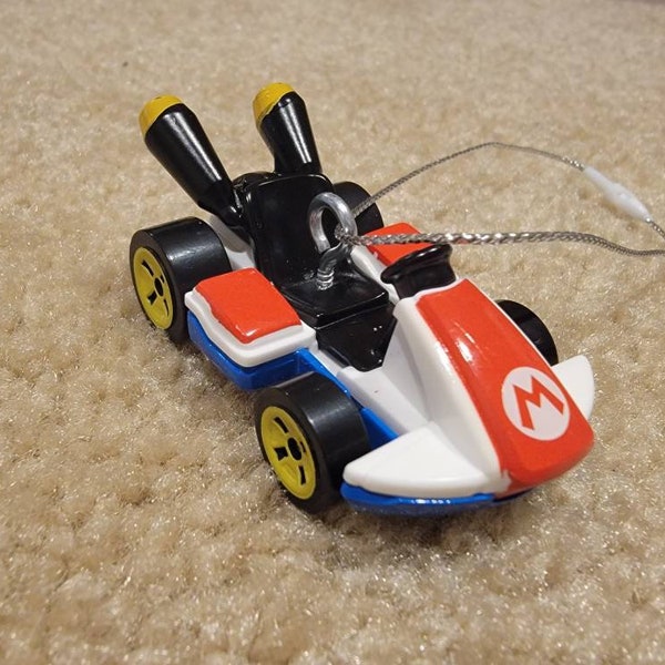 Custom Hotwheels Mariokart Christmas ornament