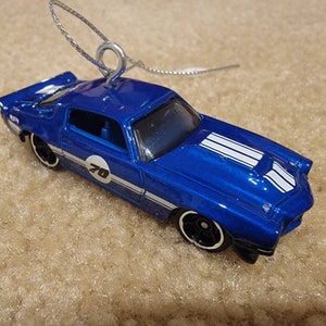Custom Hotwheels 1970 Chevy Camaro RS Christmas ornament