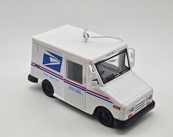 USPS LLV Mail Delivery Truck 5" Diecast Christmas ornament