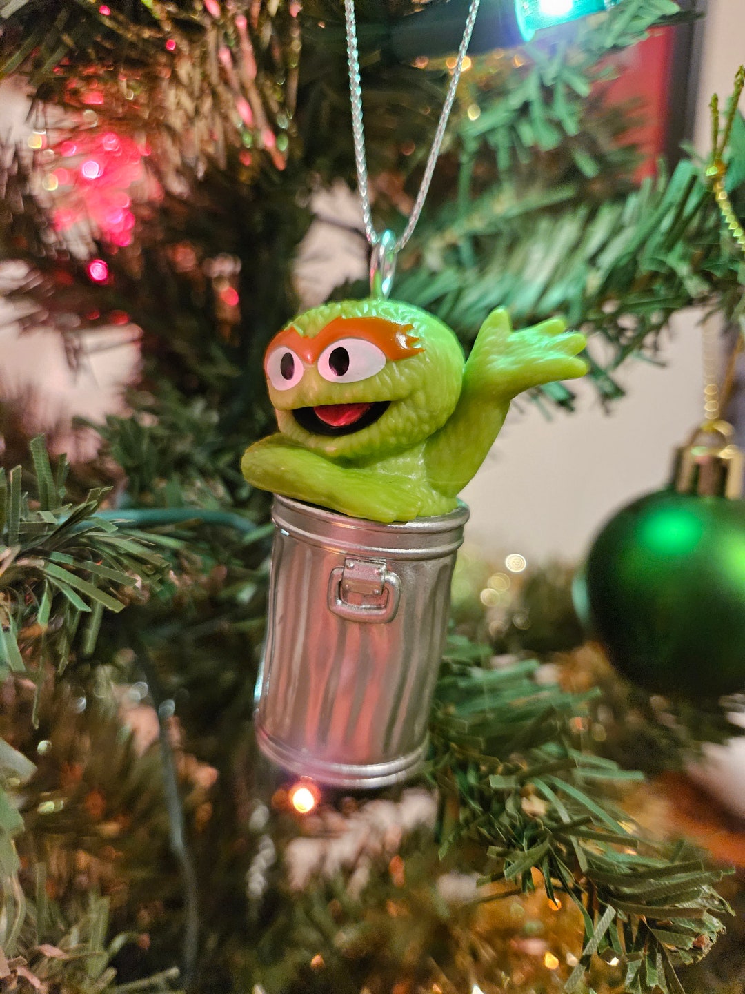 Sesame Street Oscar the Grouch Christmas Ornament - Etsy Australia