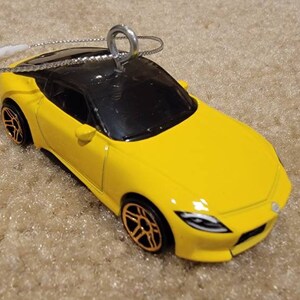 Custom Hotwheels Nissan Z Proto Christmas ornament