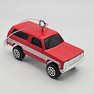 Custom Hotwheels 1979 Chevy K5 Blazer Christmas ornament