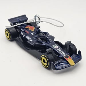 Custom Hotwheels F1 Racing Orcle Red Bull Formula Racing Team Christmas ornament