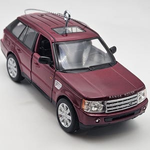 Grande décoration de Noël Land Rover Range Rover Sport personnalisée en rouge