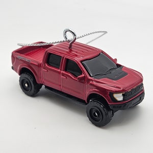 Custom Matchbox Ford F150 Raptor Truck Christmas ornament