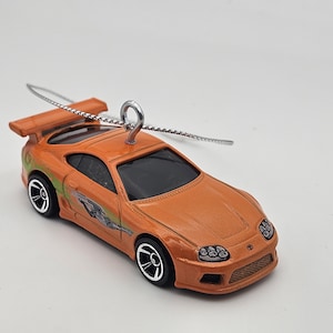 Custom Hotwheels Paul Walkers Toyota Supra Christmas ornament