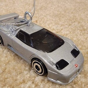 Custom Hotwheels 1994 Bugatti EB110 SS Christmas ornament