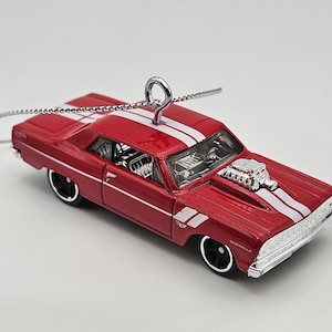 Custom Hotwheels 1964 Chevelle SS Christmas ornament