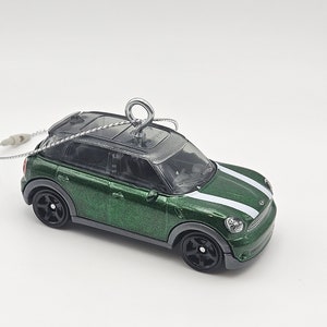 Custom Hotwheels 2011 Mini Countryman Christmas ornament