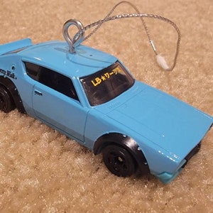 Custom Hotwheels Nissan Skyline 2000 GT-R Christmas ornament