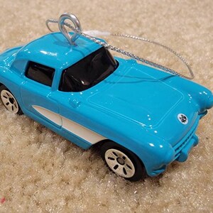 Custom 1957 Chevy Corvette Christmas ornament
