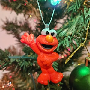 Custom Sesame Street Elmo Christmas ornament