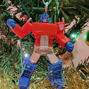 Custom Transformers Optimus Prime Christmas ornament