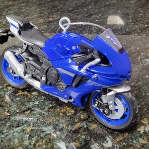 Custom Yamaha YZF-R1 Motorcycle Christmas ornament