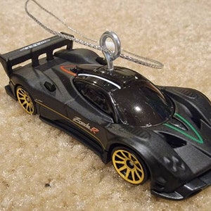 Custom Hotwheels Pagani Zonda R Christmas ornament