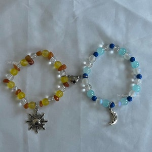 sun to my moon charm bracelets &lt;3