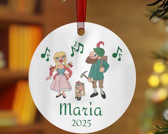 Sound Of Music Personalized Metal Ornaments For Holidays, Custom Christmas Decor, Unique Gift Ideas, Tree Decorations, Movie Musical Gift