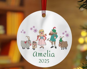 Personalized Sound of Music Ornament, Lonely Goatherd, Metal Christmas Ornament