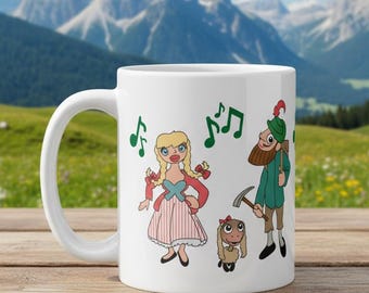 Sound of Music Mug, Lonely Goatherd Design, Musical Theater Gift