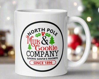 North Pole Milk & Cookie Company Christmas Mug