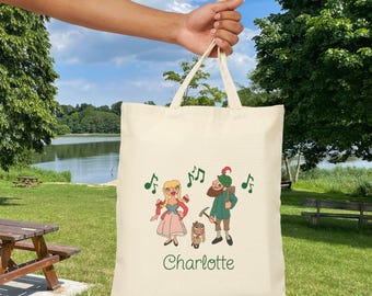 Personalized Sound of Music Tote Bag, Lonely Goatherd Design