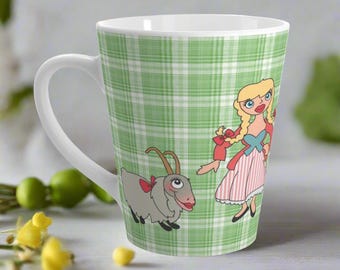 Sound of Music Charming Character Latte Mug with Whimsical Design, Cute Gift for Coffee Lovers, Birthdays, Holidays, or Cozy Mornings